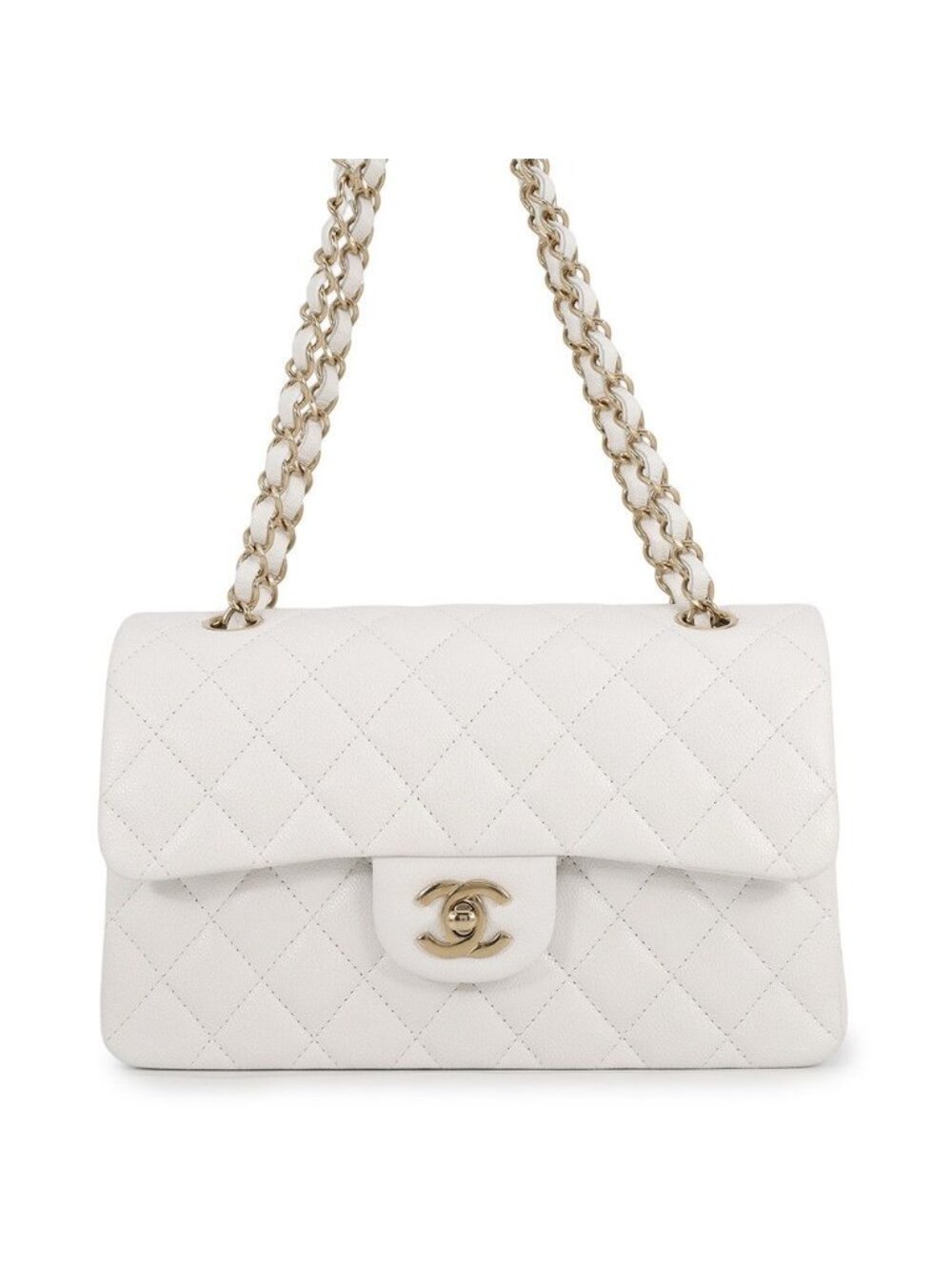 Chanel Chain Shoulder Bag Quilted 23 CC Logo Double